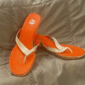 Timberland, Tan/Orange, Size 8